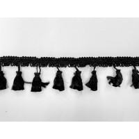 RAYON TRIMMING WITH TUFT