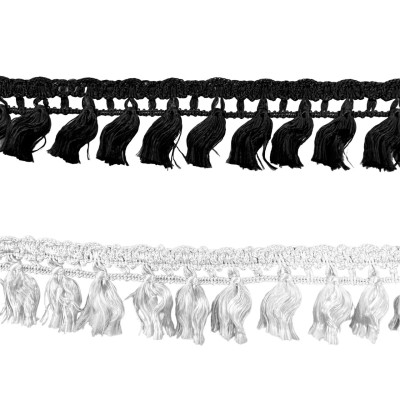 RAYON TRIMMING WITH TUFT  - 3,5 cm