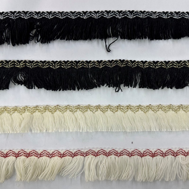 ELASTIC FRINGE ACRYLIC TRIMMING 50 mm
