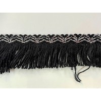 ELASTIC FRINGE ACRYLIC TRIMMING 50 mm