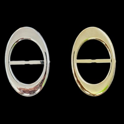 GLOSSY PLASTIC OVAL BUCKLE