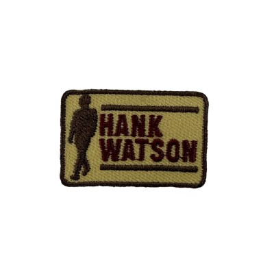 IRON ON PATCH RECTANGLE MEDIUM "hawk"