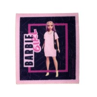 IRON ON PATCH SQUARE BARBIE GIRL