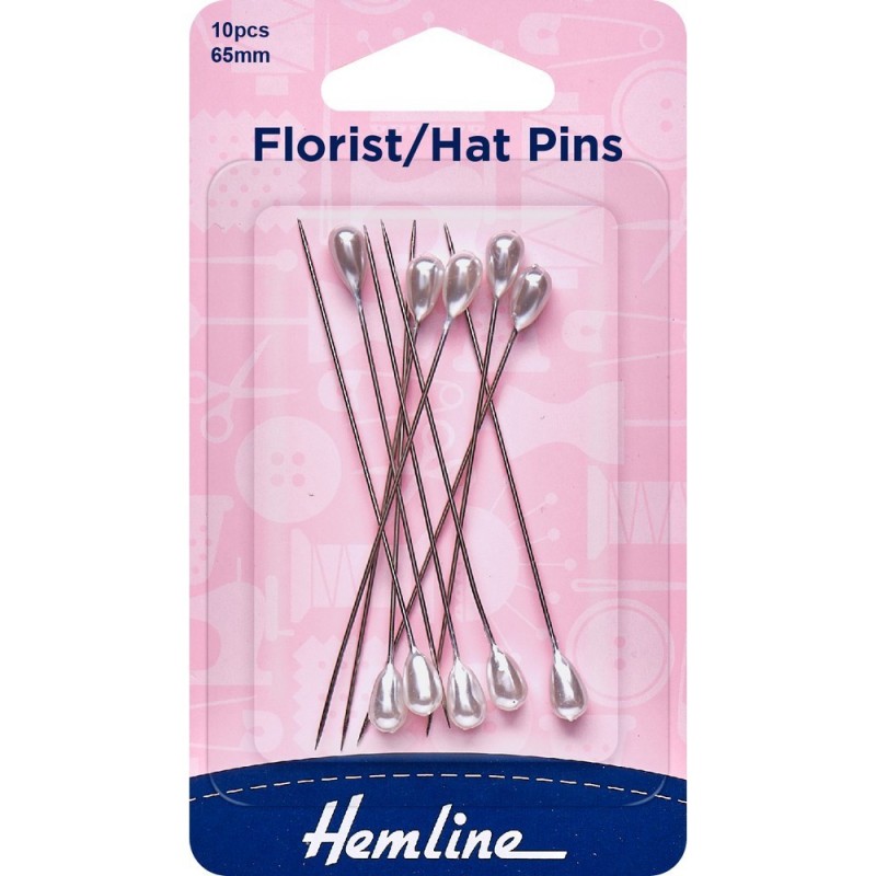 LONG PINS WITH HEAD (WHITE)