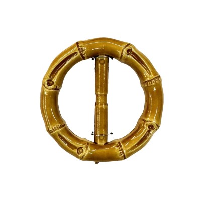 PLASTIC CIRCLE BAMBOO BUCKLE