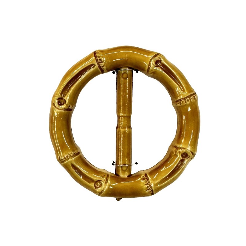 PLASTIC CIRCLE BAMBOO BUCKLE